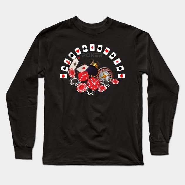 Poker Long Sleeve T-Shirt by Clothes._.trends